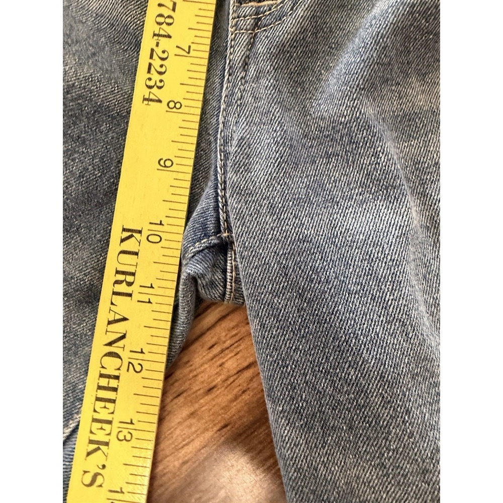 Vintage Y2K Ed Hardy Wide Leg Jeans Size 28 Tattoo Graphic Koi Tiger Dragon 32" - Picture 8 of 10